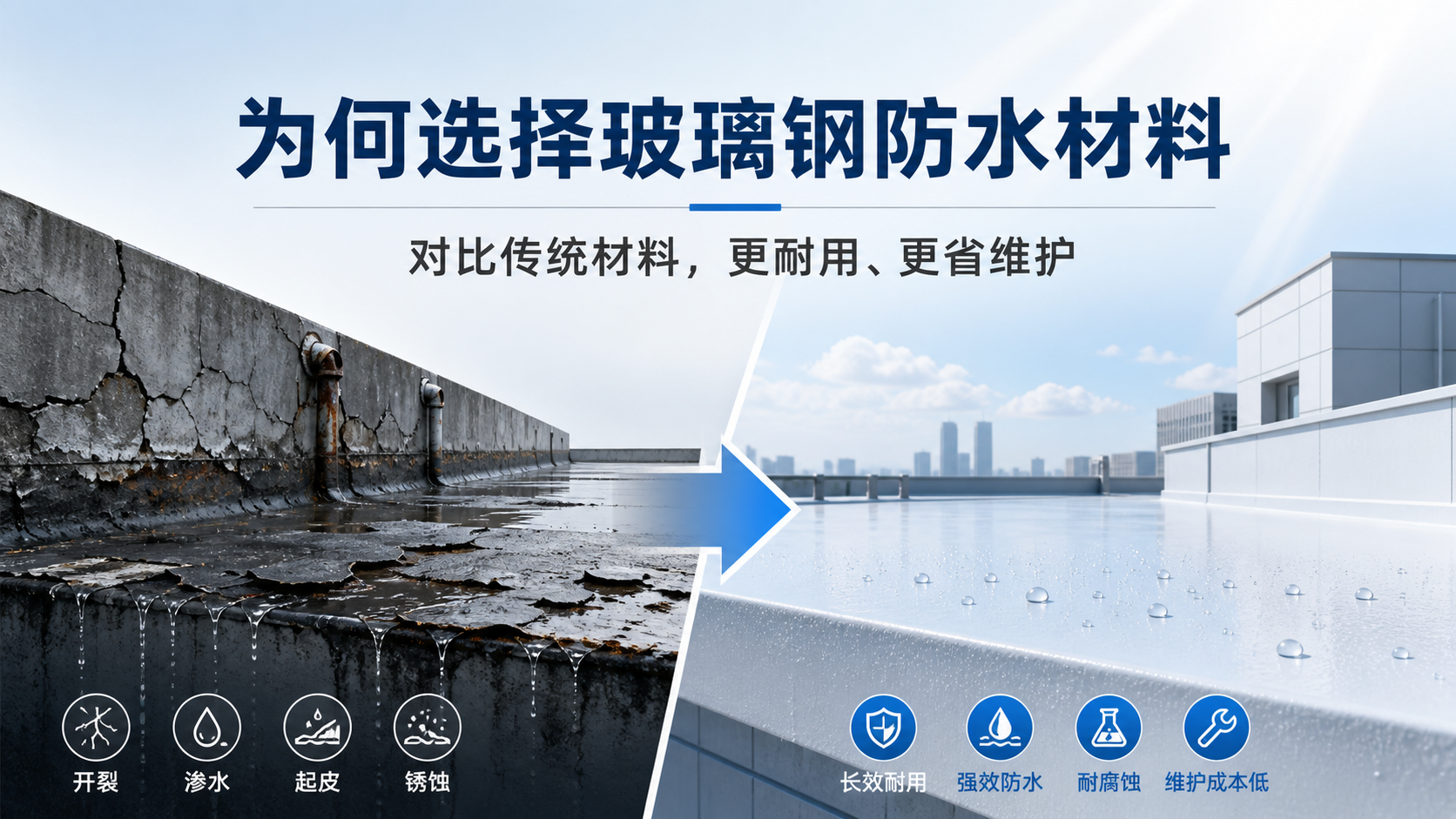 在塔城，为何选择玻璃钢防水材料而非传统材料