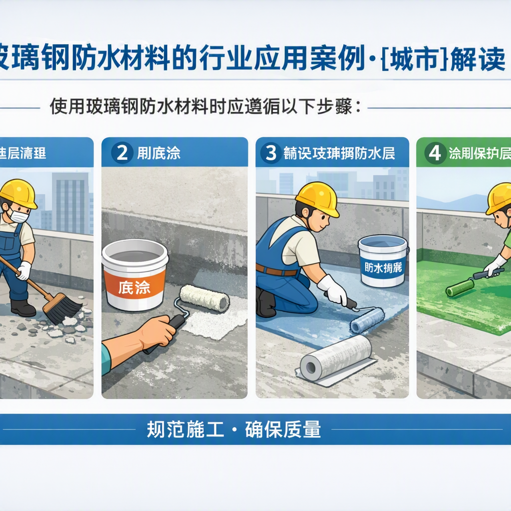 玻璃钢防水材料的行业应用案例,塔城解读
