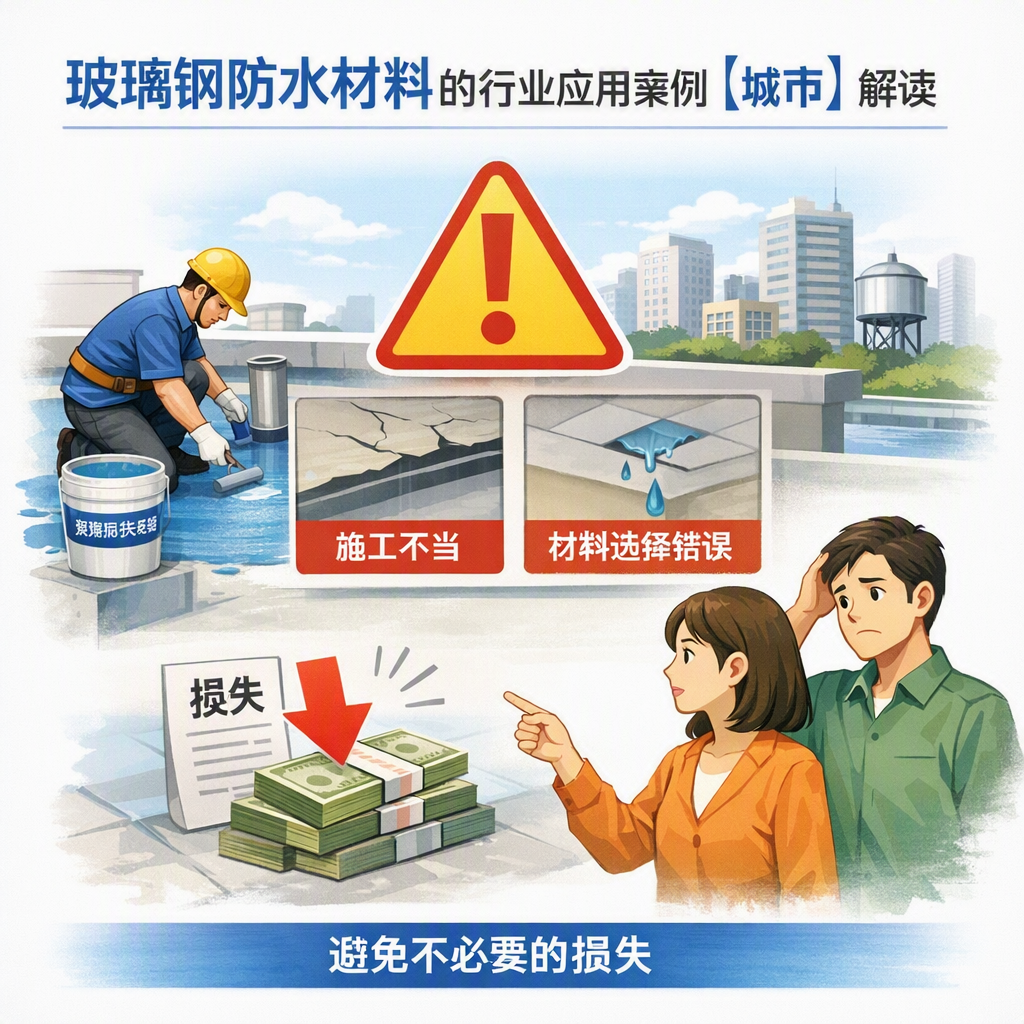 玻璃钢防水材料的行业应用案例,塔城解读