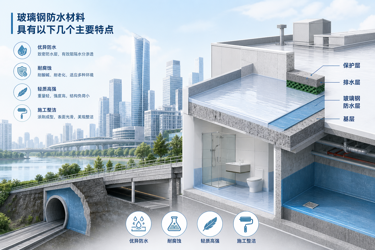 2023年玻璃钢防水材料市场趋势分析,关注 塔城 发展